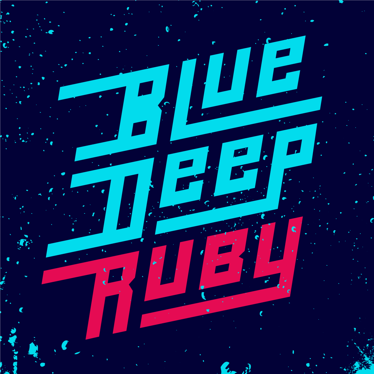 image of blue deep ruby poster